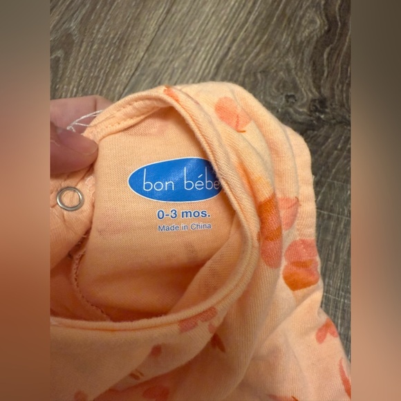 Bon Bebe Baby Girl Ice Cream Orange Dress Size 0/3 Months - Picture 3 of 4